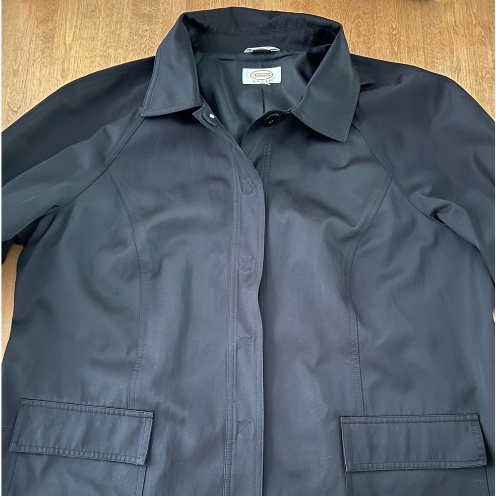 Talbots Black Shell Lined Jacket 24” x 27”